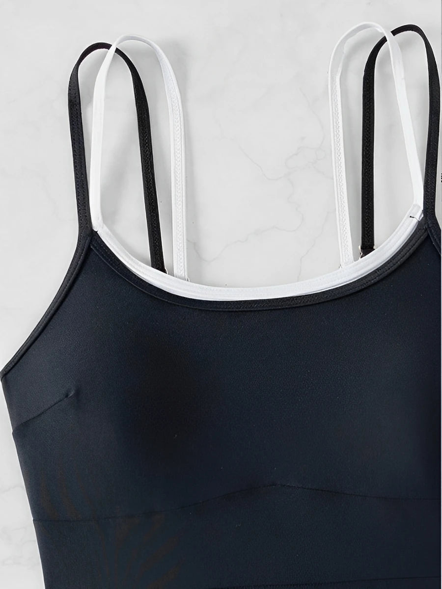 2026 Sexy Strappy Swimsuit One Piece Black Swimwear Female Solid Bathers Bathing Swimming Swim Suit Beachwear