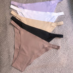 Women's seamless high-waist bikini panties five-pack