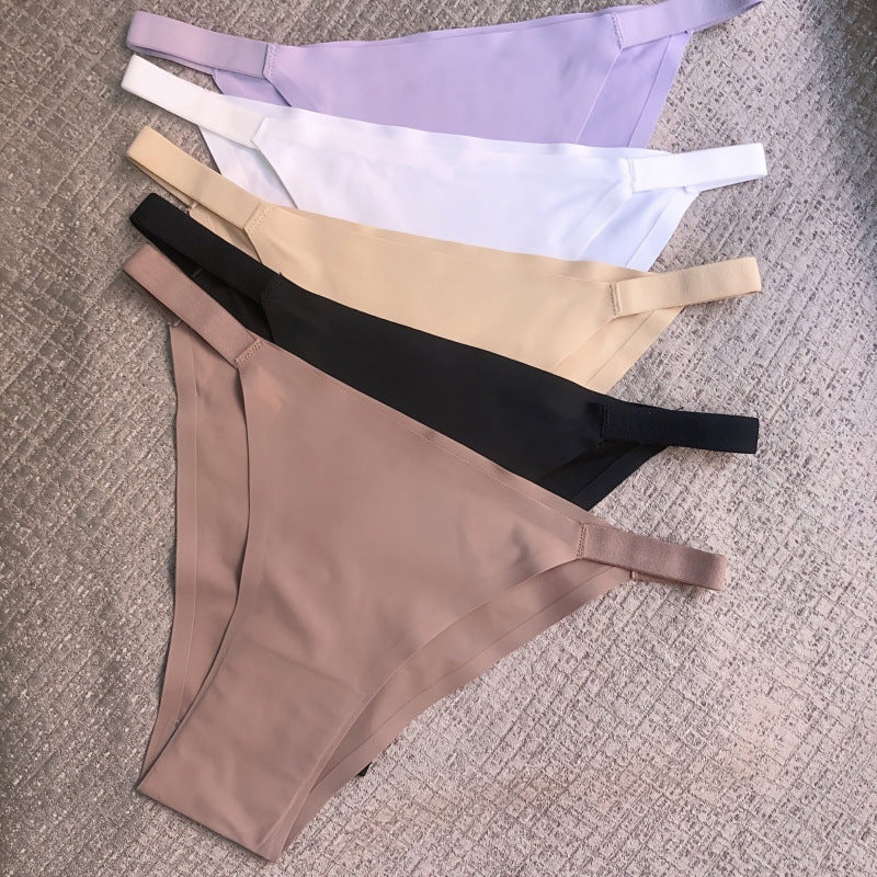 Women's seamless high-waist bikini panties five-pack