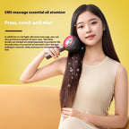 EMS red-light atomizing electric scalp massage comb