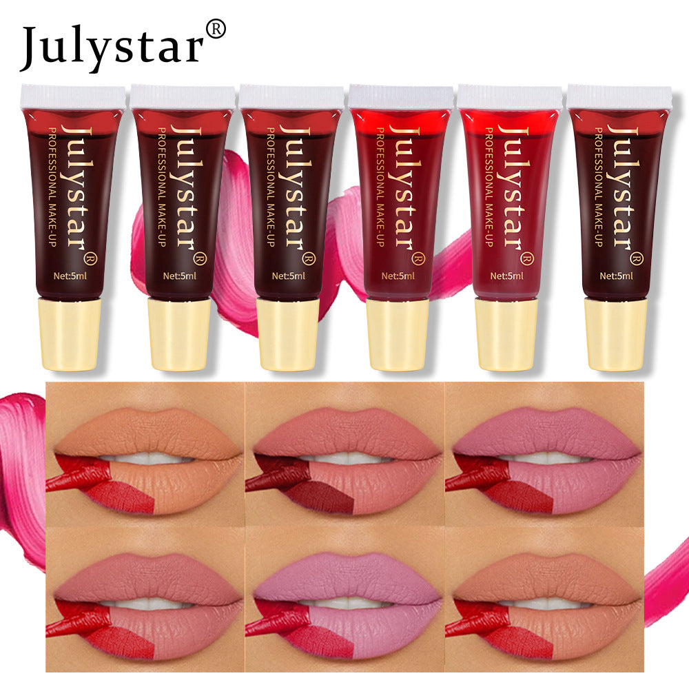 Matte peel-off long-wear lip stain