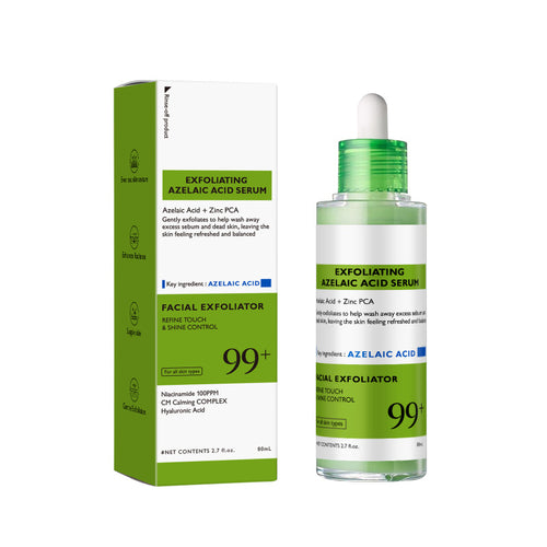 Azelaic acid exfoliating serum bottle and carton