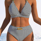 European American two-piece bikini swimsuit set