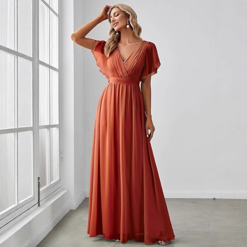 High-waist women's evening dress
