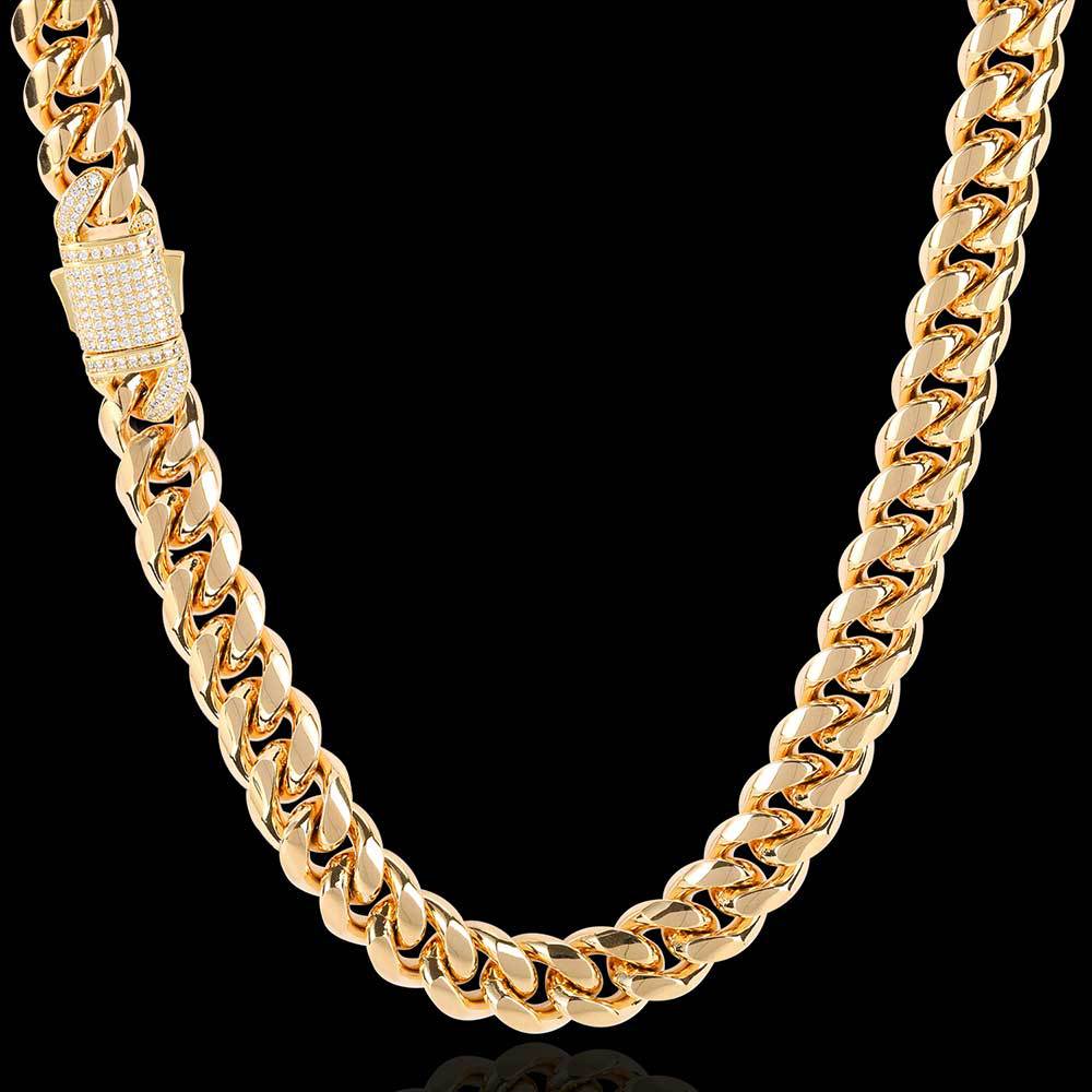 Unisex stainless steel Cuban chain necklace